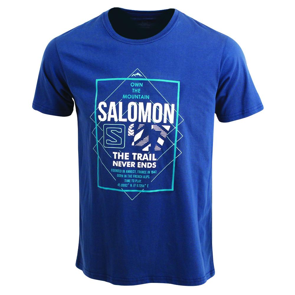 Camisetas Salomon Hombre Oscuro - Salomon Argentina FORT SS M,543702-GOR